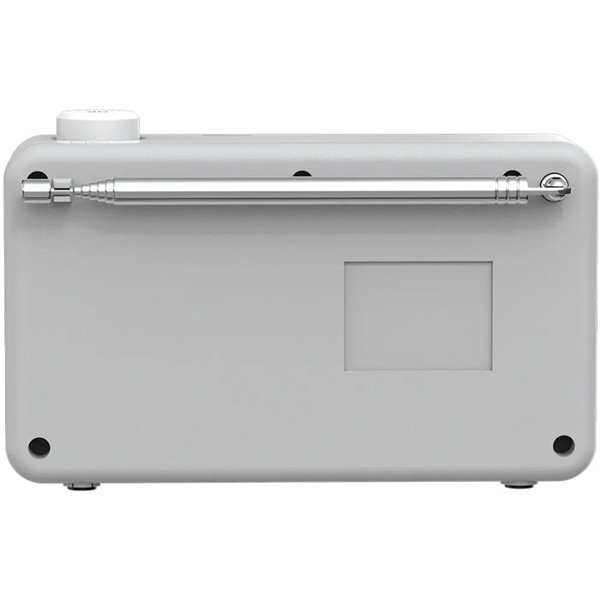 Radio JVC Kenwood CR-M25DAB Portable DAB Plus Radio – Automatic Safety Alert – White and Silver
