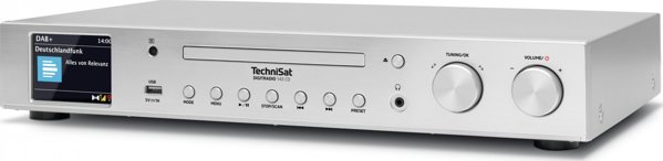 TechniSat DigitRadio 143 CD (V3) Ραδιοφωνικό Σύστημα Internet/DAB+/FM, 3.2" TFT Οθόνη, Ασημί