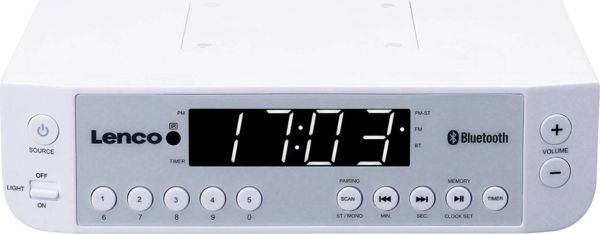 Lenco KCR-100 Ραδιόφωνο Κουζίνας FM με LED Οθόνη 0.9"