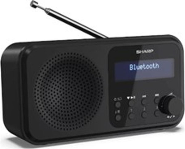 Sharp DR-P420 Φορητό Ψηφιακό Ραδιόφωνο DAB/DAB+/FM, 2W RMS, Μαύρο