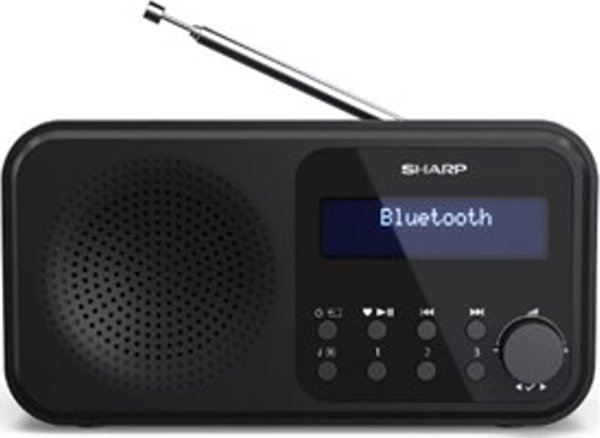 Sharp DR-P420 Φορητό Ψηφιακό Ραδιόφωνο DAB/DAB+/FM, 2W RMS, Μαύρο