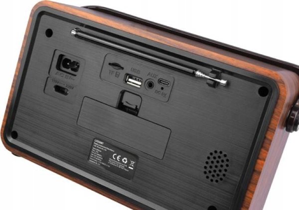Φορητό Ραδιόφωνο RABA Retro LX510BTB Bluetooth με FM, USB, SD, AUX και Τηλεχειριστήριο - Καφέ