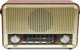 Φορητό Ραδιόφωνο RABA Retro LX510BTB Bluetooth με FM, USB, SD, AUX και Τηλεχειριστήριο - Καφέ