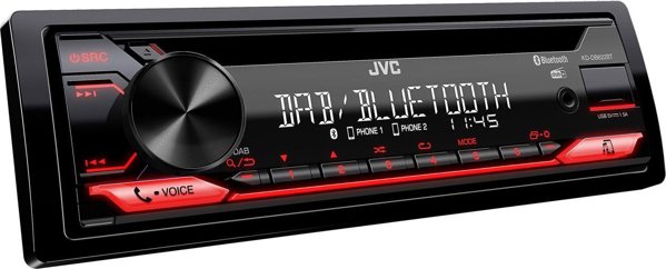 JVC KD-DB622BT Ραδιόφωνο Αυτοκινήτου Bluetooth DAB+ με USB και Hands-Free, 200W, 1 DIN, Μαύρο