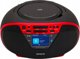 Aiwa BBTU-500DAB/RD Φορητό Ραδιοκασετόφωνο Boombox με Bluetooth, DAB+ και USB, Κόκκινο