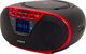 Aiwa BBTU-500DAB/RD Φορητό Ραδιοκασετόφωνο Boombox με Bluetooth, DAB+ και USB, Κόκκινο