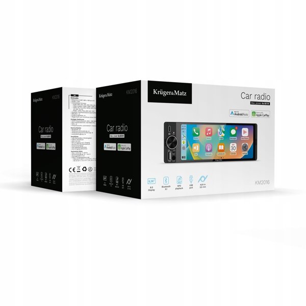 Radio samochodowe Kruger&amp|Matz KM2016 CarPlay/AndroidAuto