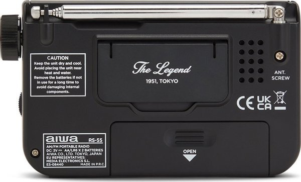 Radio Aiwa Radio kieszonkowe AIWA Pocket Radio with AM/FM (RS-55BK)
