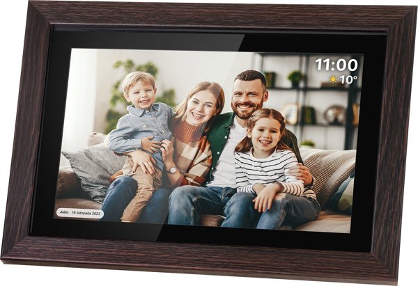 Kruger&Matz Ψηφιακή Κορνίζα Frameo Wi-Fi 10.1", Ξύλινη