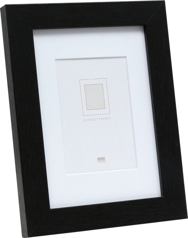 Κορνίζα Deknudt S66KF2 Ξύλινη Μαύρη με Passepartout 30x45cm