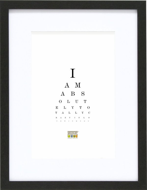 Κορνίζα Deknudt S66KF2 Ξύλινη Μαύρη με Passepartout 30x45cm
