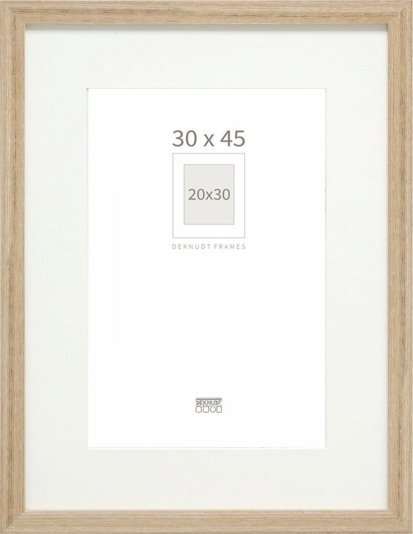 Κορνίζα Deknudt S66KH1, Ξύλινη Δρυς, 30x45cm, με Προστατευτικό Γυαλί