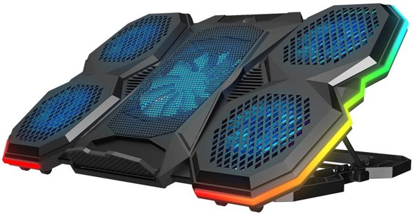 Rampage X-RANGER AD-RC14 Ρυθμιζόμενη Βάση Ψύξης Laptop 9-17" με Φωτισμό RGB