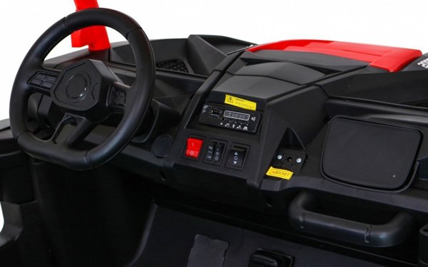 Ramiz Buggy na akumulator ATV 4x200W 24V Racing 4x4 Czerwony
