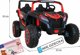 Ramiz Buggy na akumulator ATV 4x200W 24V Racing 4x4 Czerwony