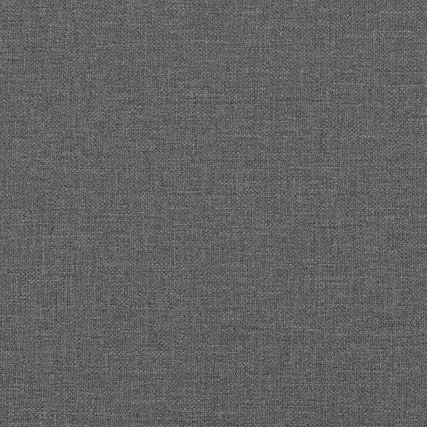 Κρεβατιέρα Ottoman με Στρώμα, Γκρι, 160x200 εκ, Υφασμάτινη
