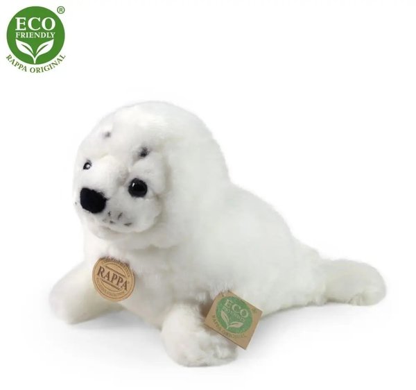 Rappa - Ρεαλιστικό Πλασματάκι Φώκια Λευκή 25 εκ Eco-Friendly