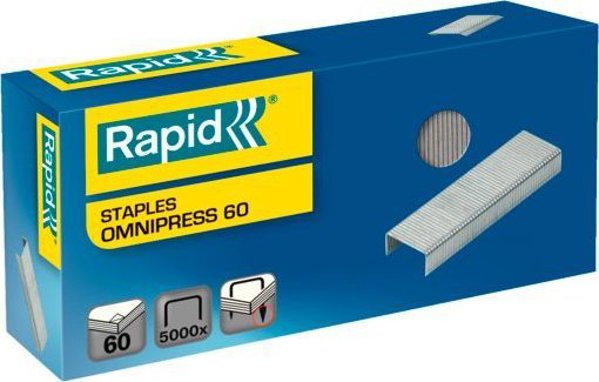 Rapid Rapid Omnipress 60 - Συνδετήρες - 8.5 mm - γαλβανισμένο σύρμα - πακέτο με 5000