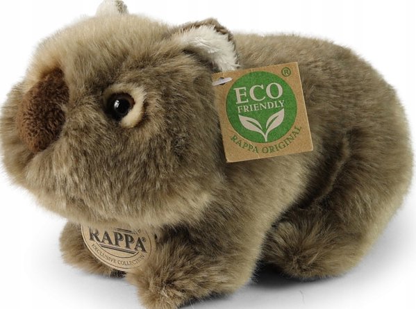 Rappa - Pluszowa realistyczna maskotka Wombat 20 cm Eco-Friendly