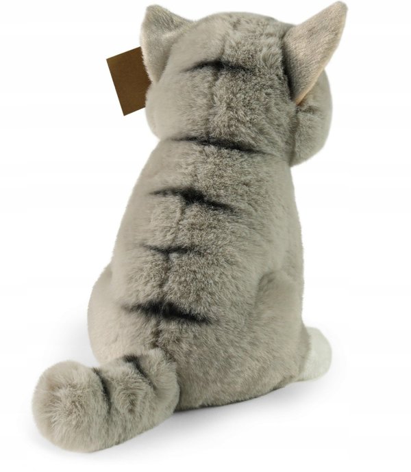 Rappa Μαλακή ρεαλιστική μασκότ γάτας γκρι 23 cm Eco-Friendly Soft Collection