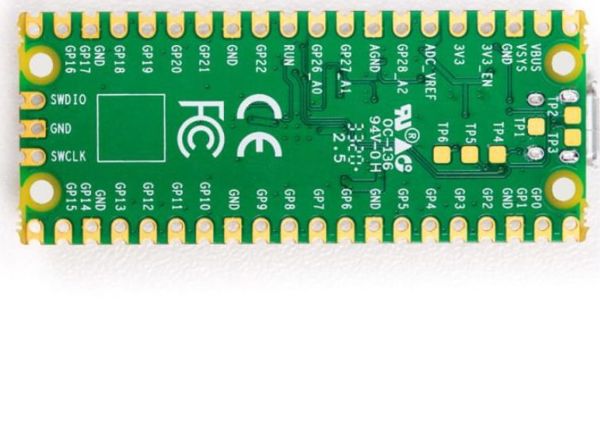Raspberry Pi Pico Μικροελεγκτής RP2040, 264KB RAM, RPI002