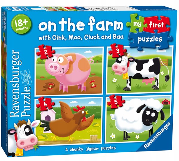 Ravensburger Ravensburger 7302 Το πρώτο μου παζλ στη φάρμα - 2, 3, 4 και 5 κομμάτια