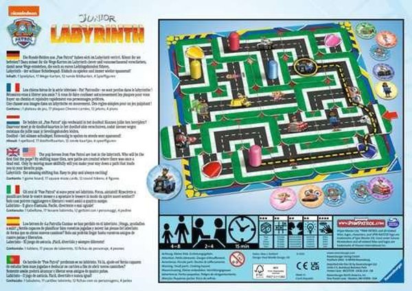 Ravensburger Επιτραπέζιο Παιχνίδι Paw Patrol Junior Labyrinth για Παιδιά από 4 Ετών