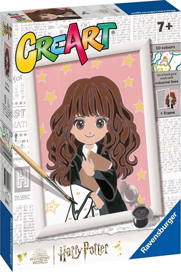 Ravensburger CreArt Ζωγραφική με Αριθμούς Χάρι Πότερ Ερμιόνη με Κορνίζα