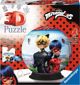 Ravensburger Παζλ 3D Miraculous 72 Τεμάχια - Σφαιρικό Παζλ Ladybug & Cat Noir