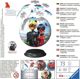 Ravensburger Παζλ 3D Miraculous 72 Τεμάχια - Σφαιρικό Παζλ Ladybug & Cat Noir