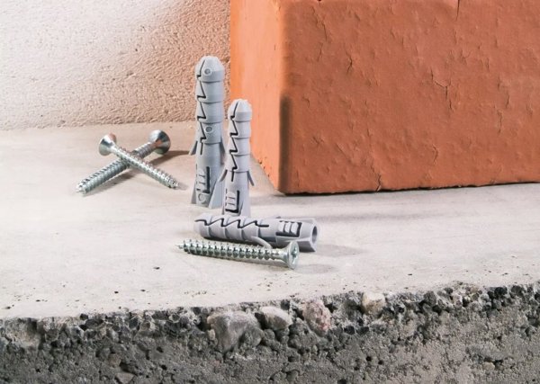 Rawlplug Δομικό Βύσμα Φ8 με Βίδα 4,0x60mm Σταυρωτή