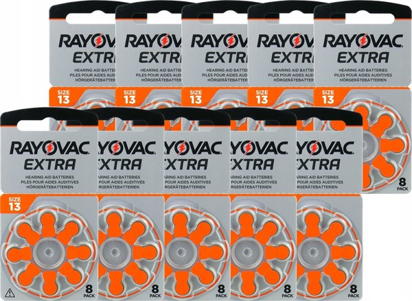 Rayovac Rayovac Extra elementai klausos aparatams PR48 13, 80 vnt.