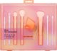 REAL TECHNIQUES SET Level Up Brush and Sponge σετ 7 πινέλα και σφουγγάρι μακιγιάζ