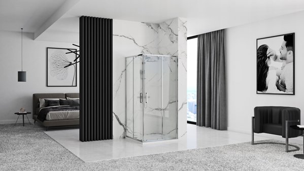 REA-K0867 / REA / PUNTO / KABINA 90X90X190 KWADRAT CHROM  /