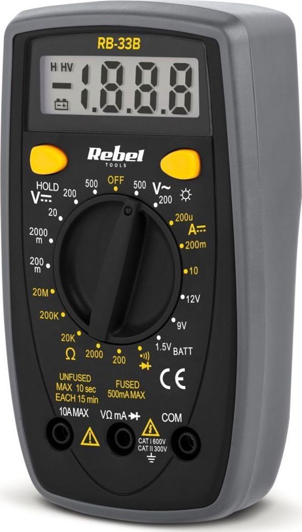 Rebel Tools RB-33B Ψηφιακός Ψηφιακός Πολύμετρο Ψηφιακό Πολύμετρο