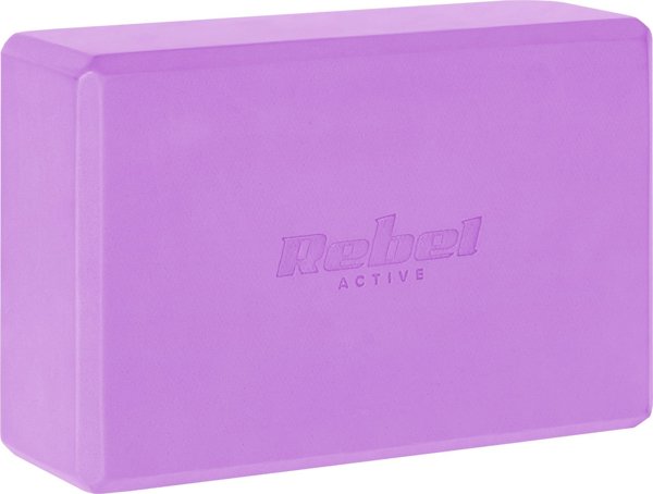 Rebel Κόσκα, μπλοκ γιόγκα από αφρό EVA 120g, μωβ, REBEL ACTIVE