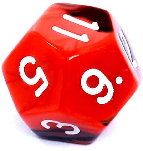Rebel RPG Σετ Ζαριών 7 Τεμαχίων - Δίχρωμο Κόκκινο-Μαύρο για Επιτραπέζια Παιχνίδια Ρόλων