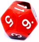 Rebel RPG Σετ Ζαριών 7 Τεμαχίων - Δίχρωμο Κόκκινο-Μαύρο για Επιτραπέζια Παιχνίδια Ρόλων