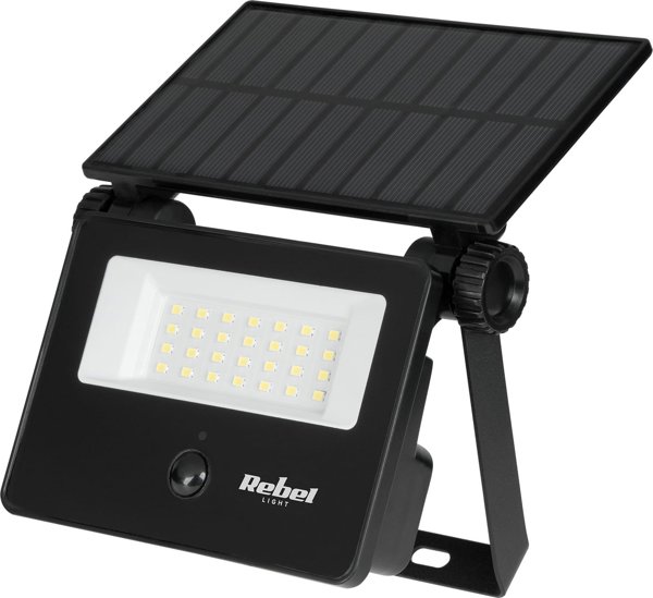 Rebel Lampa solarna z czujnkiem zmierzchu i ruchu