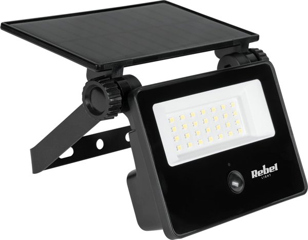 Rebel Lampa solarna z czujnkiem zmierzchu i ruchu