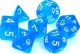 Rebel Σετ Ζαριών RPG Κρυστάλλινα, Μπλε Χρώμα, 7 Τεμάχια