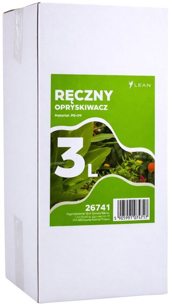 Χειροκίνητο Ψεκαστήρι Πίεσης LEAN 3L για Πότισμα και Λίπανση