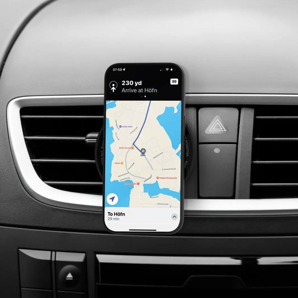 re-charge-Car Holder-Vent-magnetic-BLK