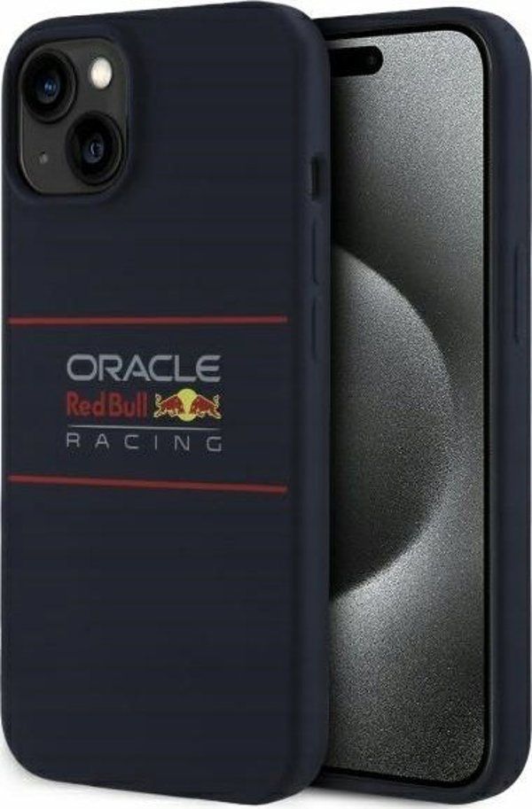 Red Bull RBHMP15S24SIHSRV iPhone 15 6.1" Σκληρή Θήκη Ναυτικό Σιλικόνης Οριζόντιο Λογότυπο MagSafe
