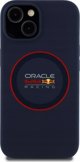 Red Bull RBHMP15S24SIILVR iPhone 15 6.1" Σκληρή Θήκη Ναυτικό Σιλικόνη Κόκκινο Δαχτυλίδι MagSafe