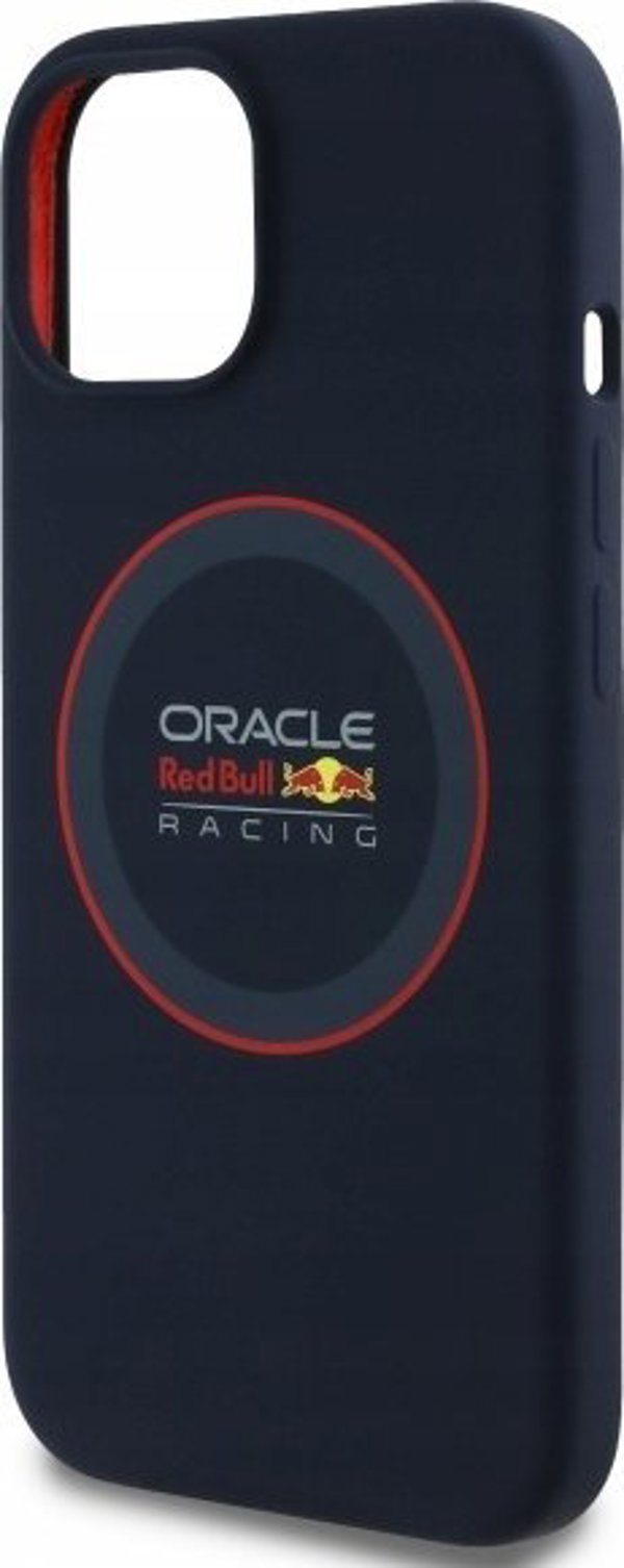Red Bull RBHMP15S24SIILVR iPhone 15 6.1" Σκληρή Θήκη Ναυτικό Σιλικόνη Κόκκινο Δαχτυλίδι MagSafe