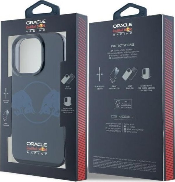 Θήκη σκληρού τύπου Red Bull RBHMP15L24HIDBV iPhone 15 Pro 6.1" μπλε ναυτικό/ναυτικό IML Two Bulls MagSafe