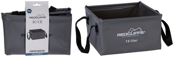 Κάδος ταξιδιού Redcliffs σπαστός 15L γκρι τετράγωνος
