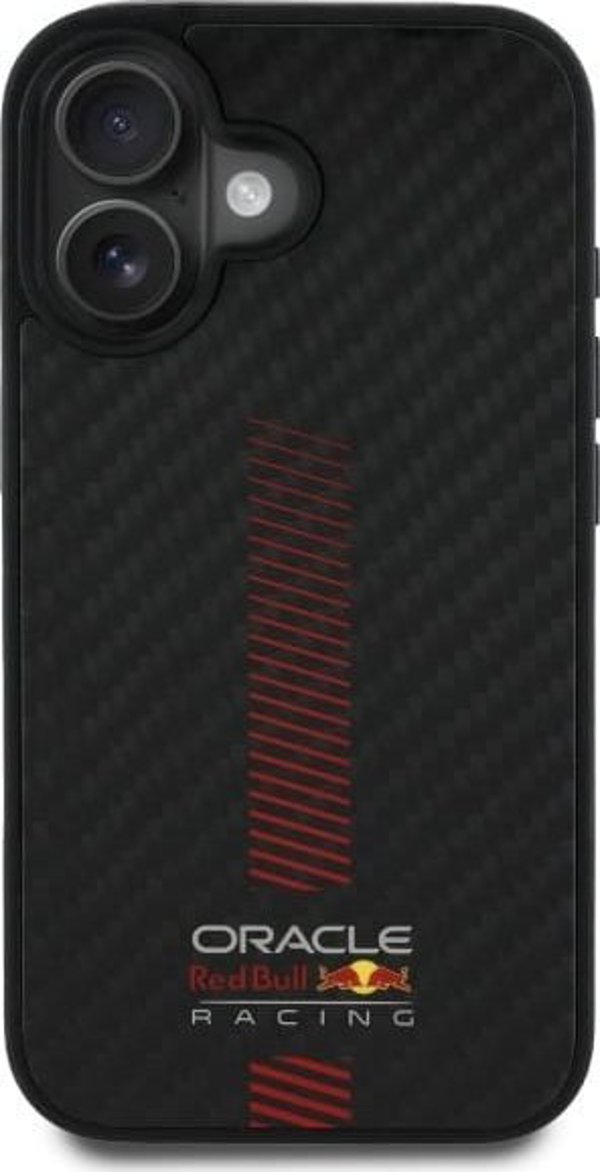 Θήκη Red Bull Power Bar MagSafe για iPhone 16 Plus 6.7", Carbon Fiber, Μαύρη