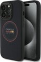 Red Bull iPhone 14 Pro Θήκη Δερμάτινη MagSafe Navy (Leather Red Ring)